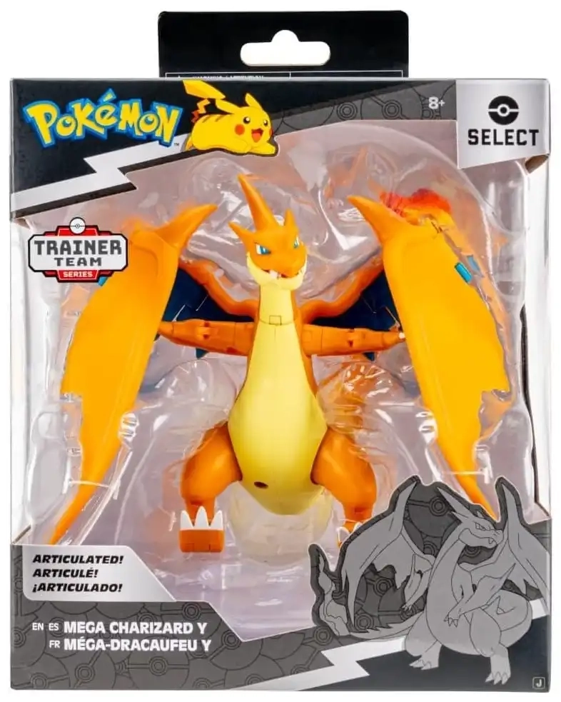 Pokémon Select: Mega Charizard Y - Actionfigur - 15 cm