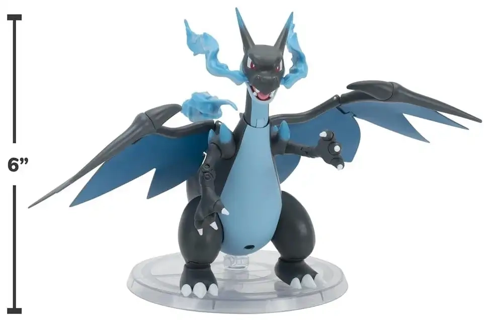 Pokémon Select: Mega Charizard X - Actionfigur - 15 cm