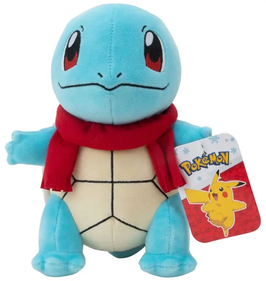 Pokémon: Winter Shiggy mit Schal - Plüschfigur - 20 cm