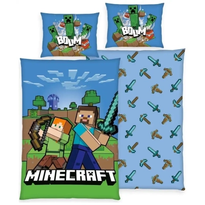 Minecraft Bettwäsche Boom - 135 x 200 cm