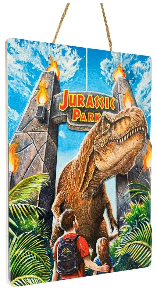 Jurassic Park WoodArts: Rex Attack - 3D-Holzdruck - 30 x 40 cm