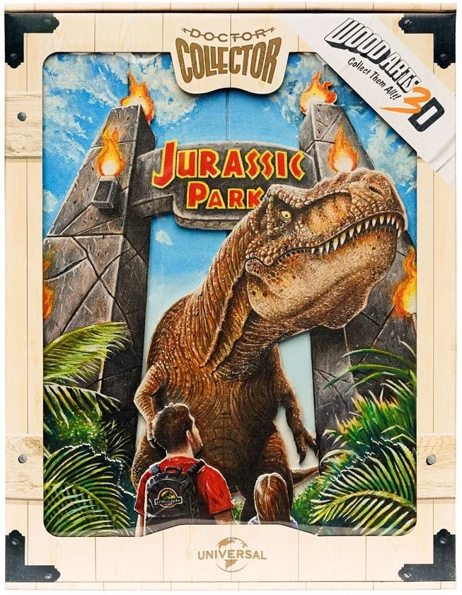Jurassic Park WoodArts: Rex Attack - 3D-Holzdruck - 30 x 40 cm
