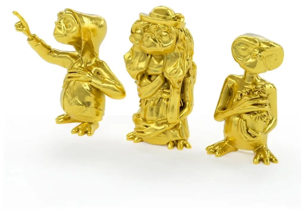 E.T. der Ausserirdische - Minifiguren-Set - Golden Edition - 3 Figuren à 5 cm