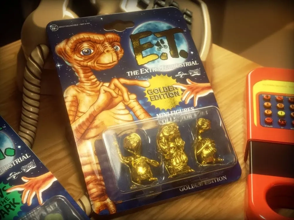 E.T. der Ausserirdische - Minifiguren-Set - Golden Edition - 3 Figuren à 5 cm