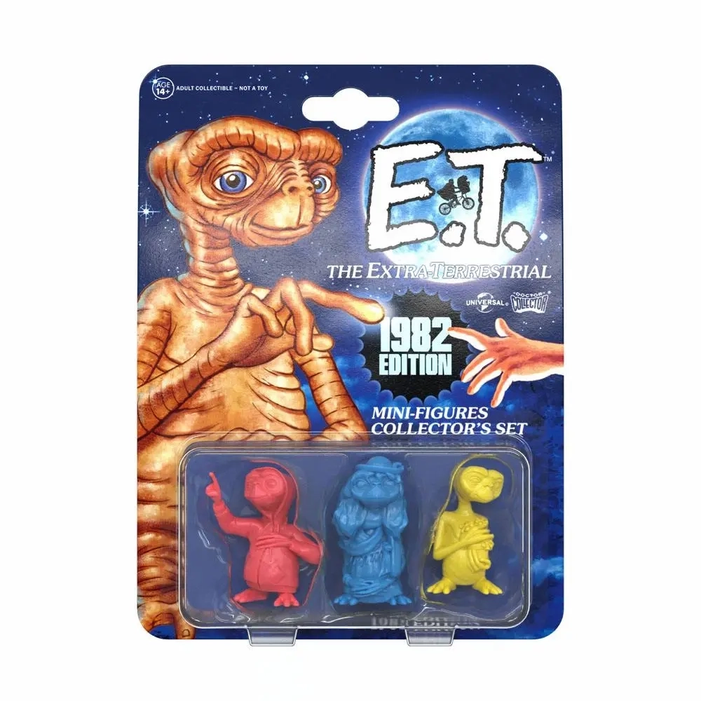 E.T. der Ausserirdische - Minifiguren-Set - 1982 Edition - 3 Figuren à 5 cm