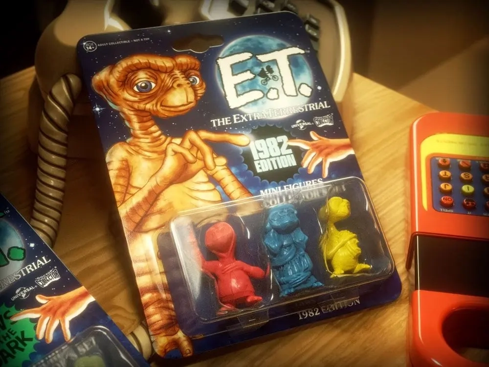 E.T. der Ausserirdische - Minifiguren-Set - 1982 Edition - 3 Figuren à 5 cm