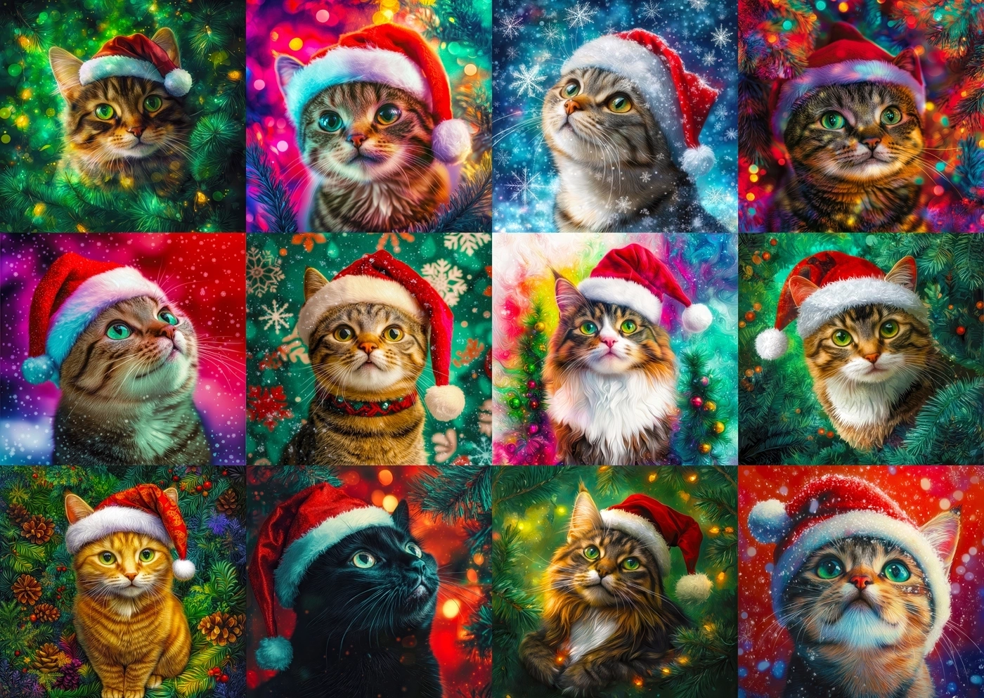 Weihnachtskatzen - Enjoy Puzzle