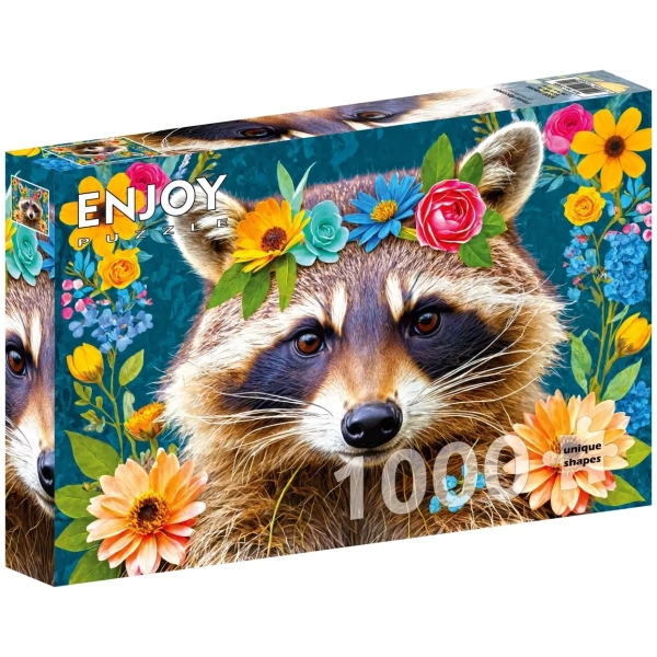 Blumen-Waschbär