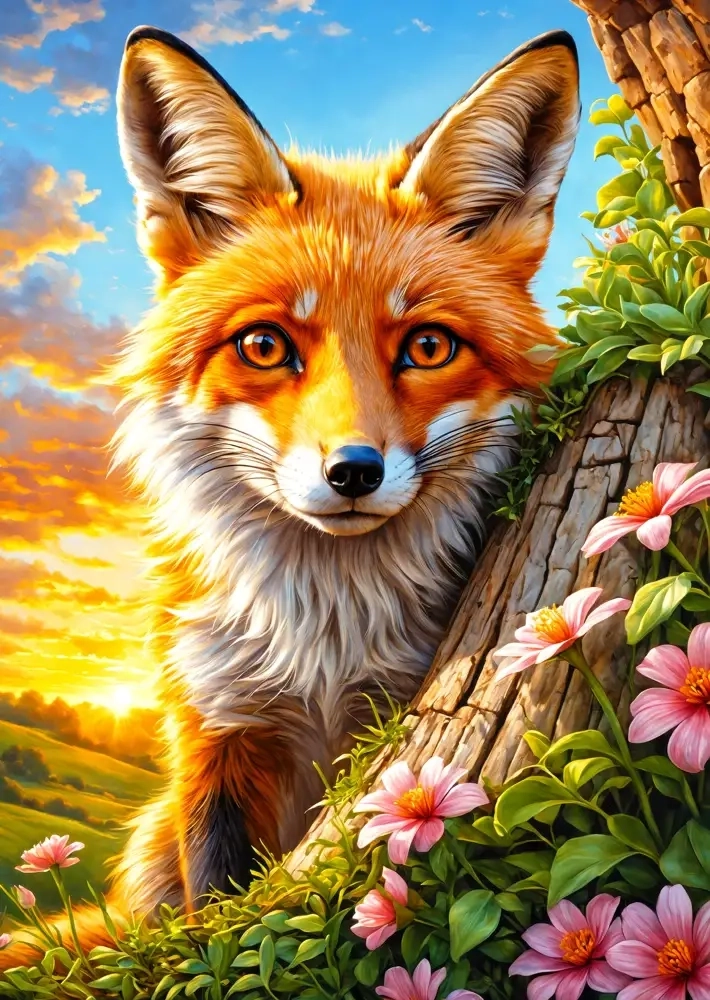 Neugieriger Fuchs