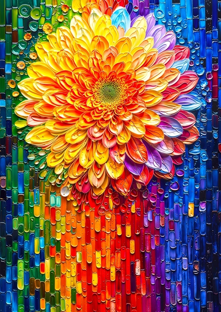 Blumenmosaik