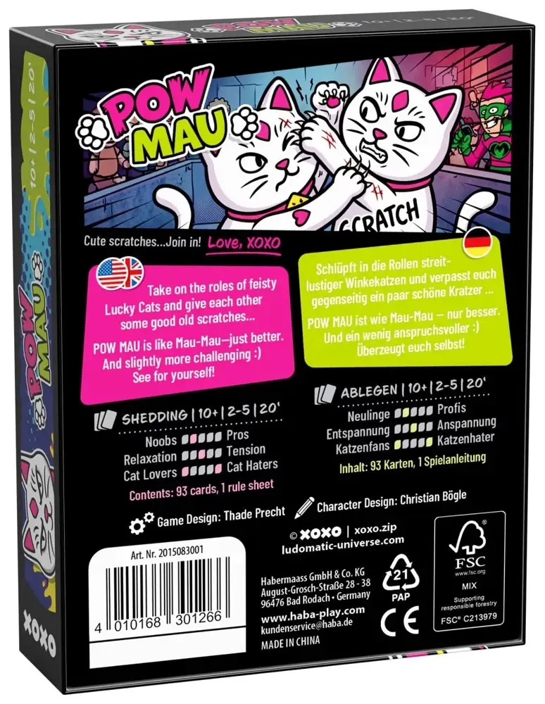 XOXO: Pow Mau - DE/EN