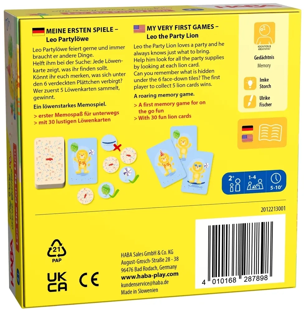 Meine ersten Spiele - Leo Partylöwe - DE