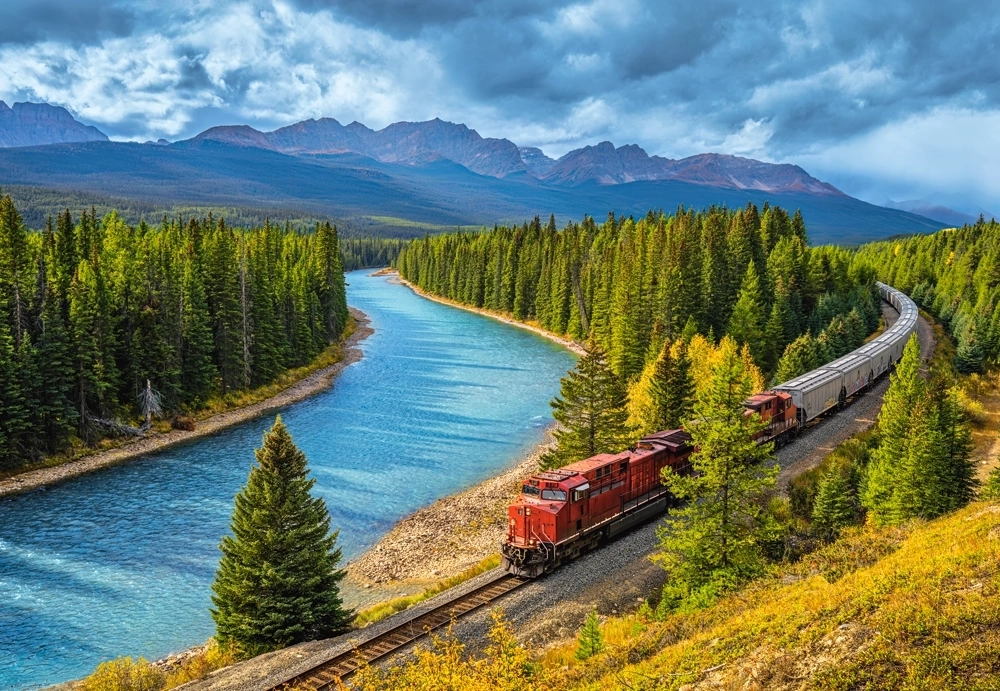Canadian Pacific Railway im Banff-Nationalpark - 1000 Teile