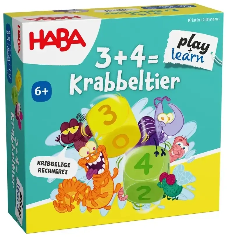 3 + 4 = Krabbeltier - DE/EN/FR/IT