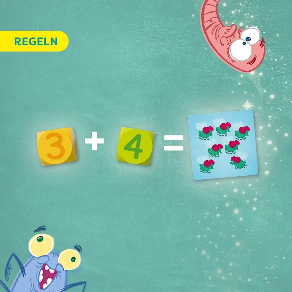 3 + 4 = Krabbeltier - DE/EN/FR/IT