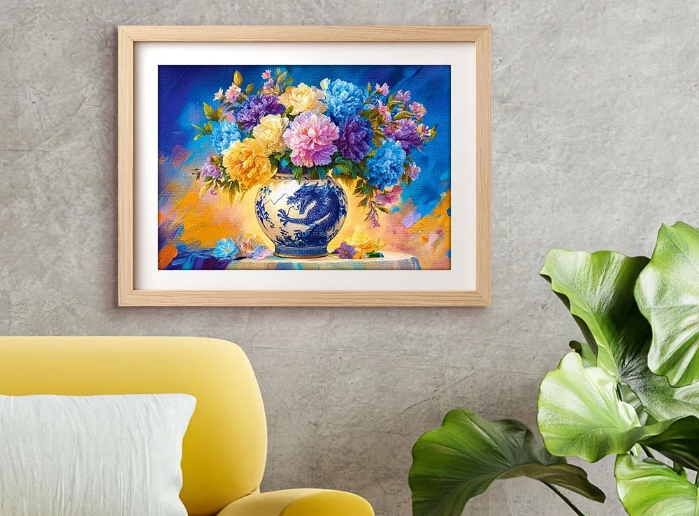 Flowers in Chinese Porcelain - 500 Teile