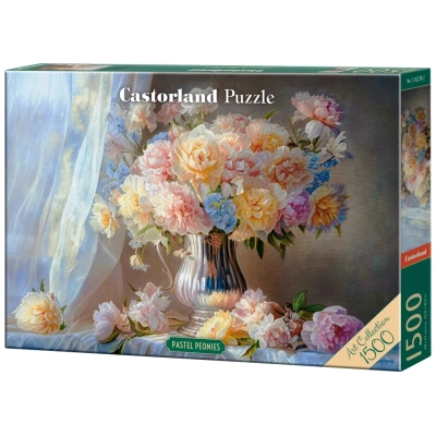 Art Collection - Pastel Peonies - 1500 Teile