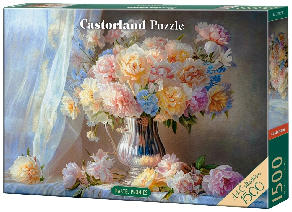 Art Collection - Pastel Peonies - 1500 Teile