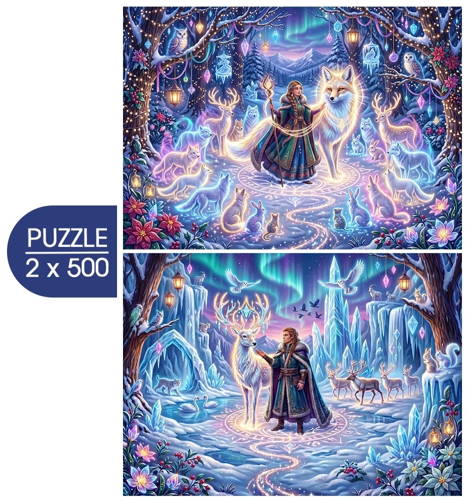 Neige et Enchantement - 2 x 500 Teile