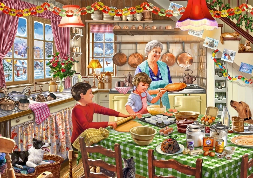 Weihnachtsbacken mit der Oma - 2000 Teile