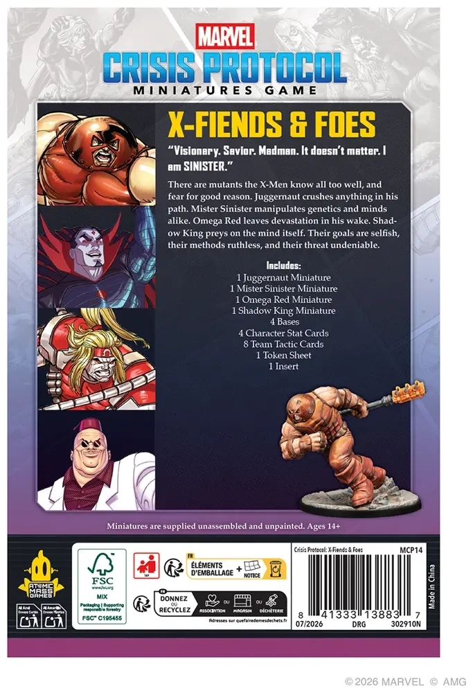Marvel: Crisis Protocol - X-Fiends & Foes Character Pack - Expansion - EN/FR