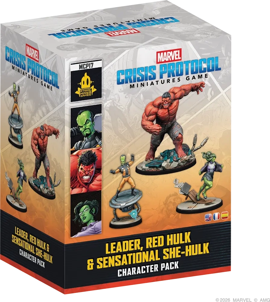 Marvel: Crisis Protocol - Leader, Red Hulk & Sensational She-Hulk Character Pack - Expansion - EN/FR