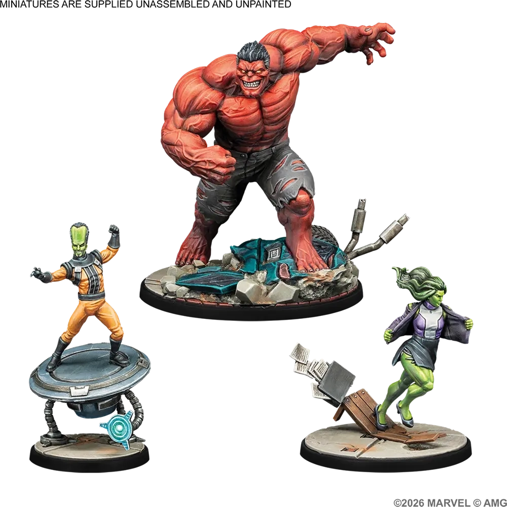 Marvel: Crisis Protocol - Leader, Red Hulk & Sensational She-Hulk Character Pack - Expansion - EN/FR