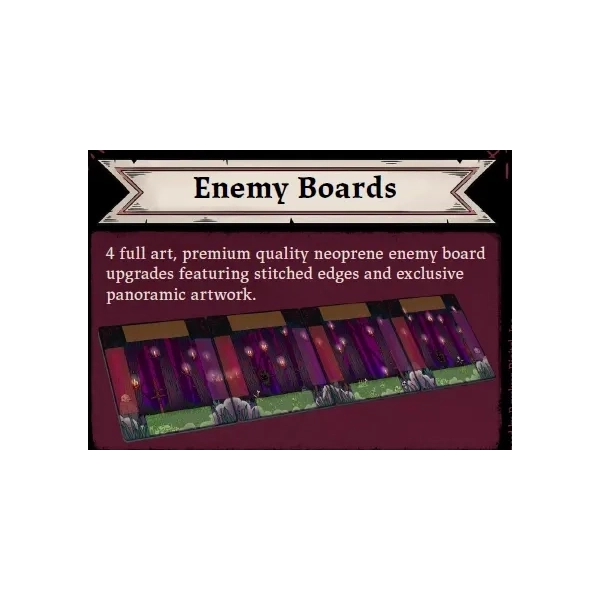 Cult of the Lamb: The Board Game - Neopren-Gegnertableaus - 4 Stück