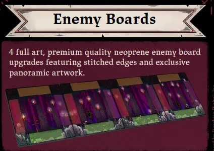 Cult of the Lamb: The Board Game - Neopren-Gegnertableaus - 4 Stück