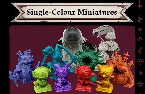 Cult of the Lamb: The Board Game - Einfarbige Miniaturen - 10 Stück
