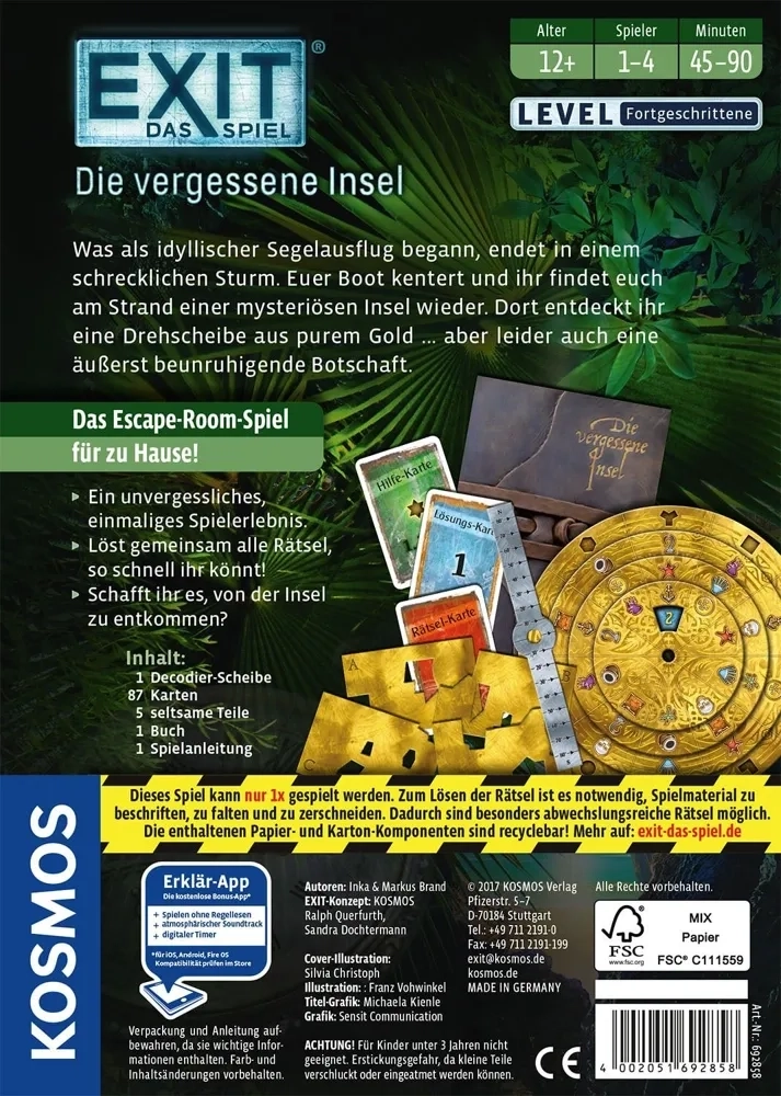 EXIT - Das Spiel - Die vergessene Insel
