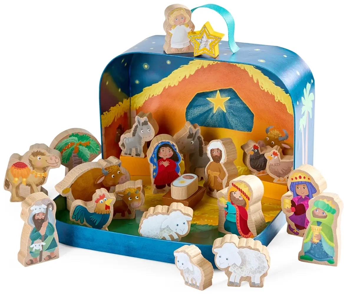 Spielwelt im Koffer - Weihnachtskrippe