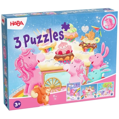Puzzles Einhorn Glitzerglück - 12/15/18 Teile