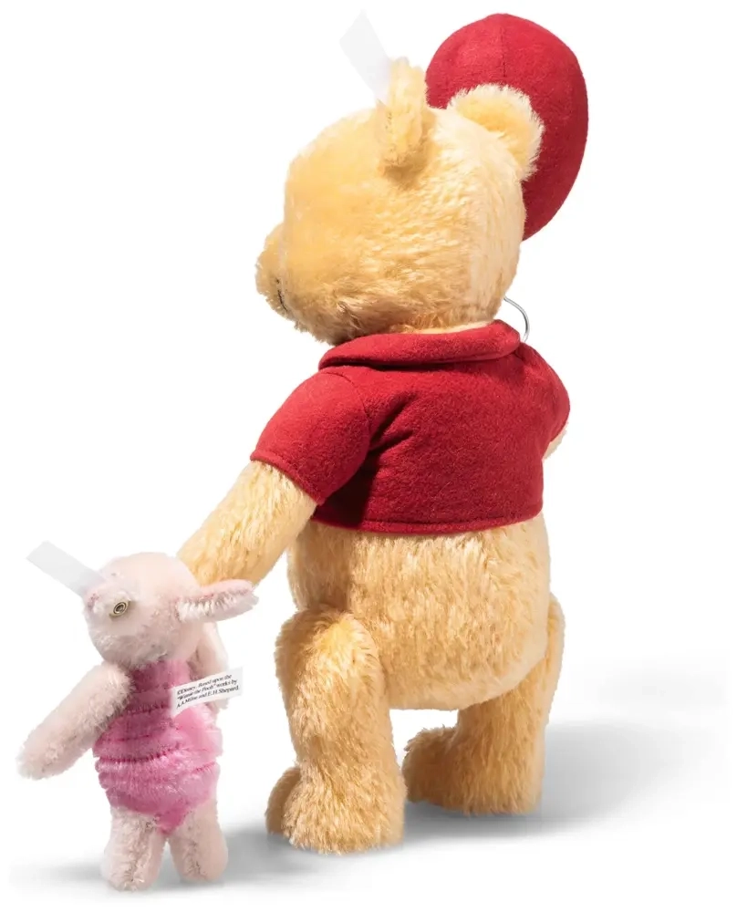 Disney Winnie Puuh und Ferkel Plüsch-Set - 100. Jubiläum - 23 cm