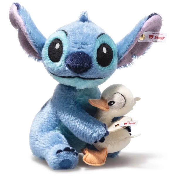Disney Stitch Plüschfigur mit Ente - mehrfarbig - 20 cm