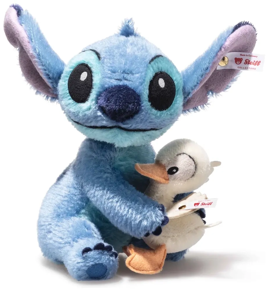 Disney Stitch Plüschfigur mit Ente - mehrfarbig - 20 cm