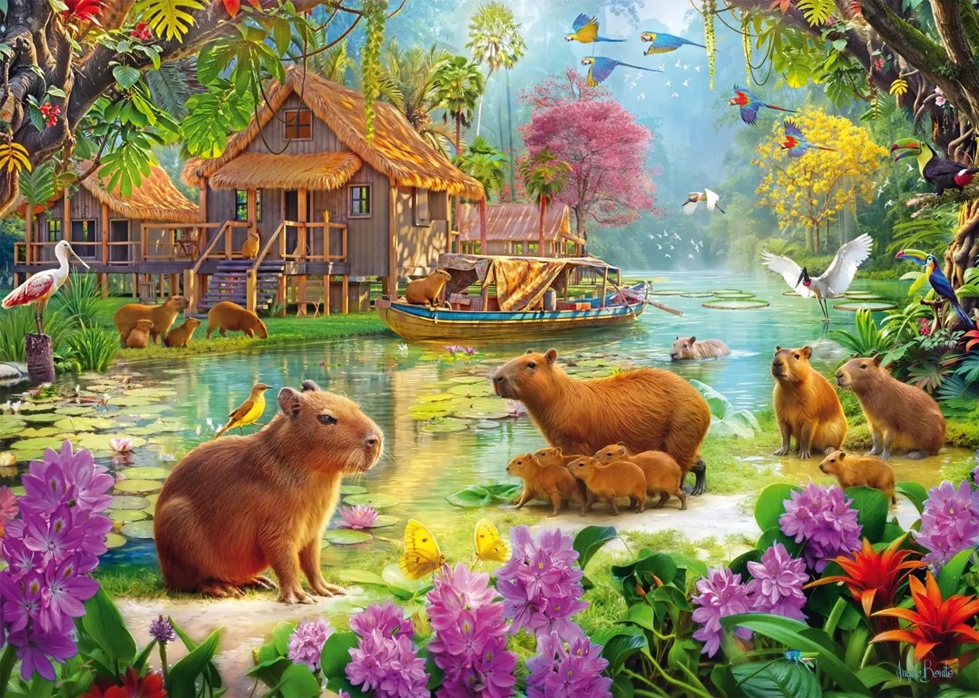 Oase der Capybaras