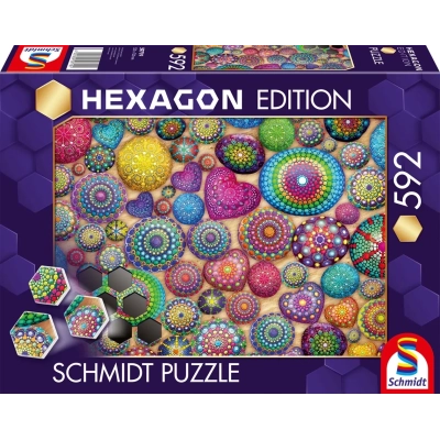 Hexagon Edition: Mandala-Steine
