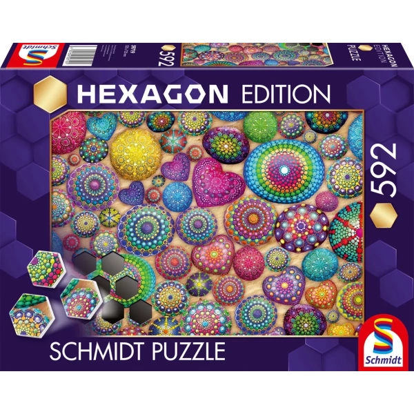 Hexagon Edition: Mandala-Steine