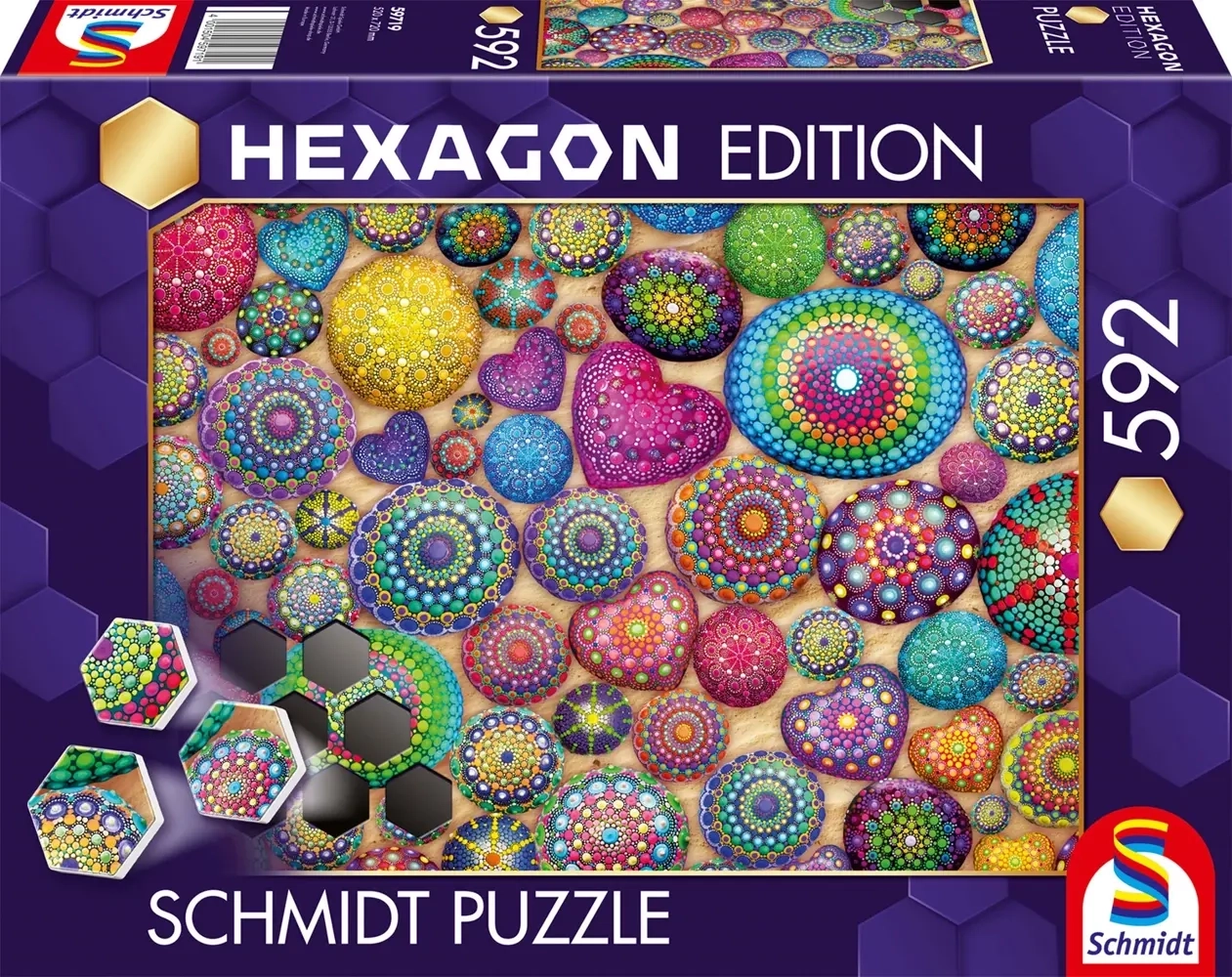 Hexagon Edition: Mandala-Steine