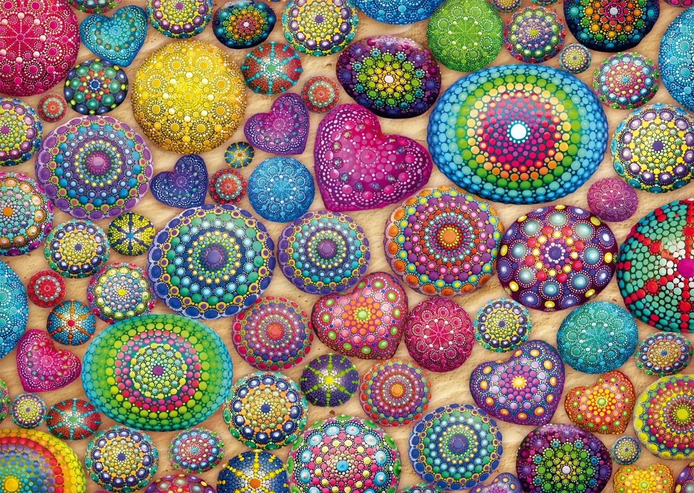 Hexagon Edition: Mandala-Steine