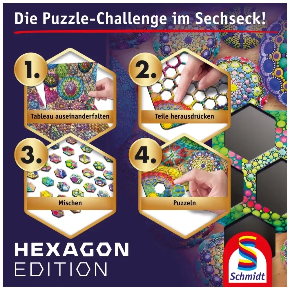 Hexagon Edition: Mandala-Steine