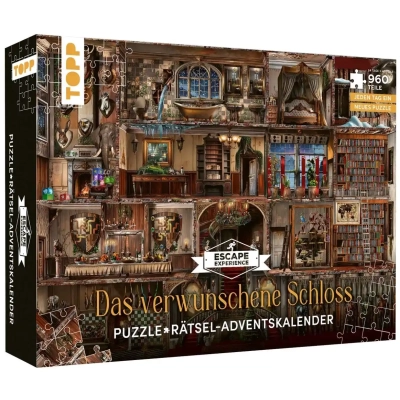 Puzzle-Rätsel-Adventskalender: Das verwunschene Schloss - DE