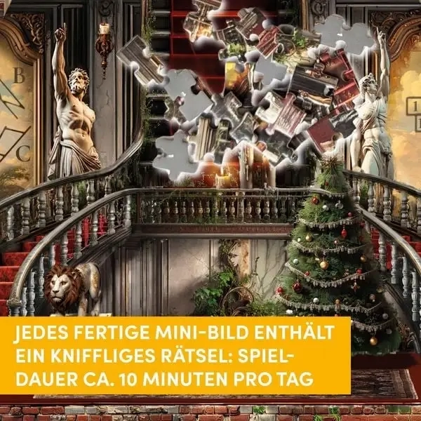 Puzzle-Rätsel-Adventskalender: Das verwunschene Schloss - DE