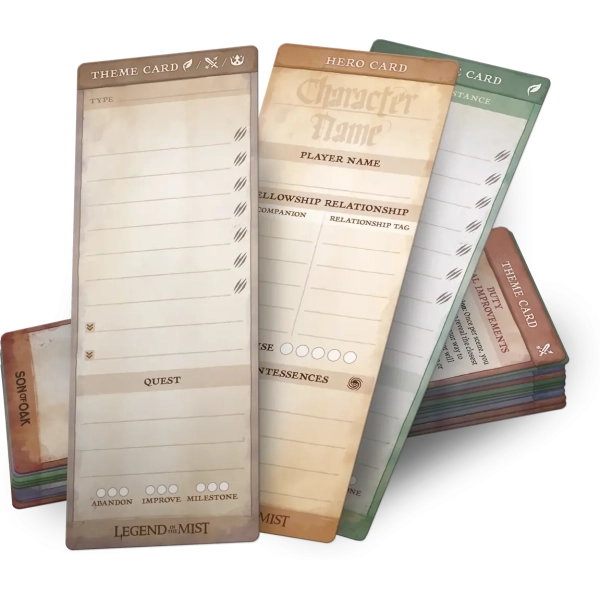 Legend in the Mist RPG - Theme Cards - 60 Karten - EN