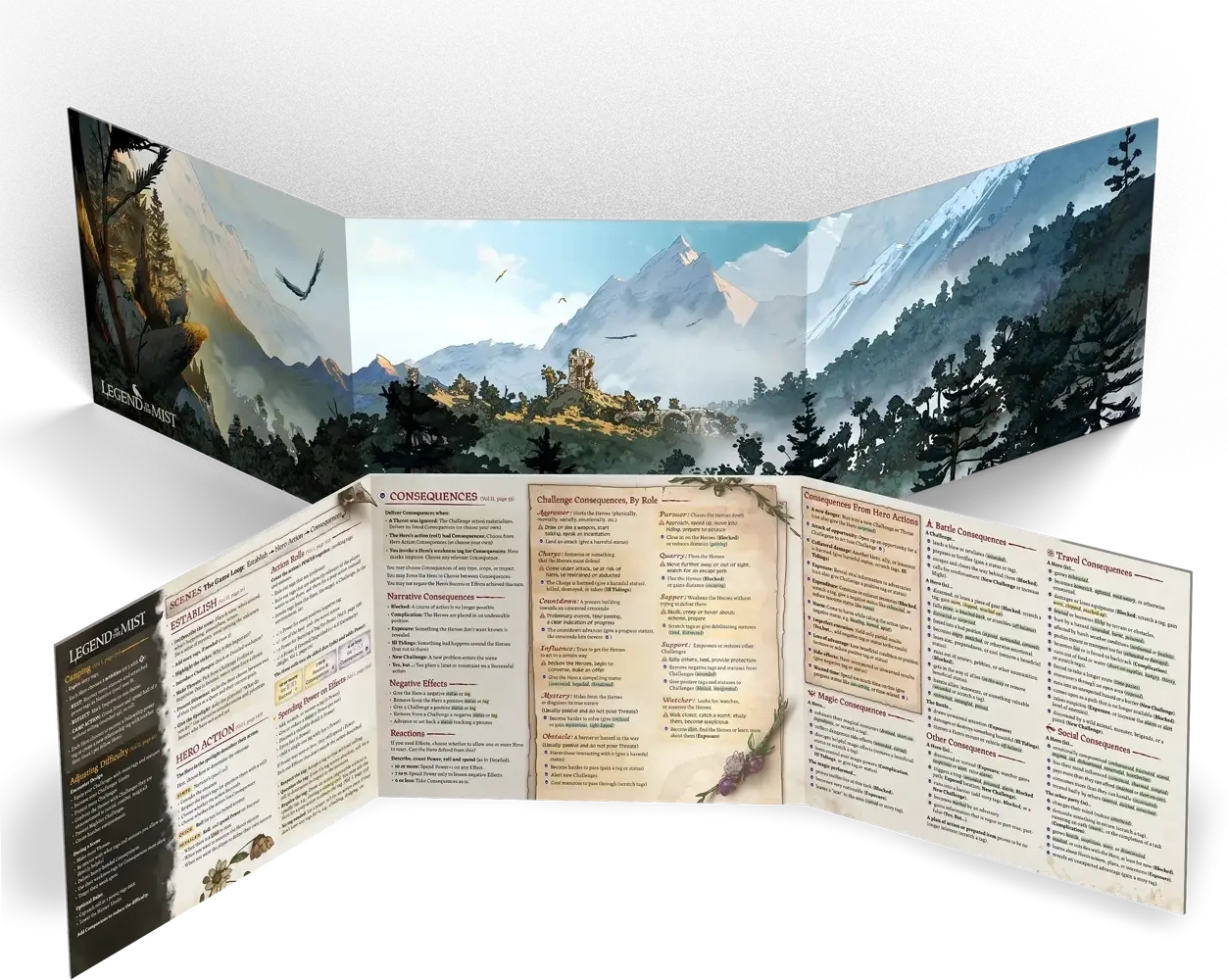 Legend in the Mist RPG - Narrator Screen - EN