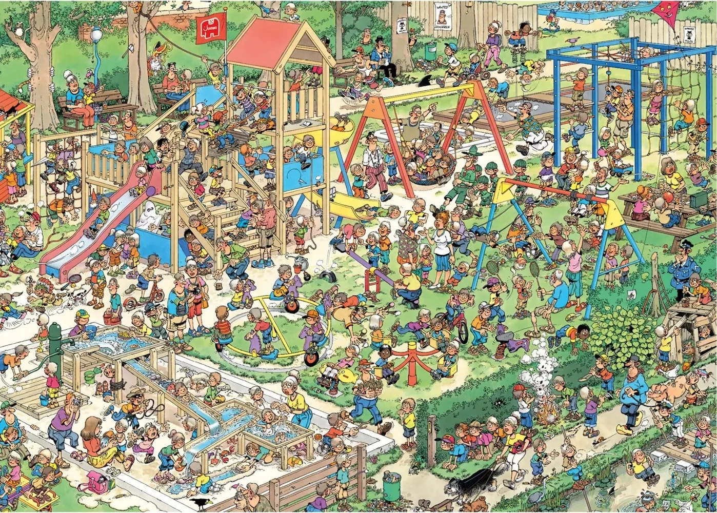 Der Spielplatz - Jan van Haasteren - Familienpuzzle - 300 Teile