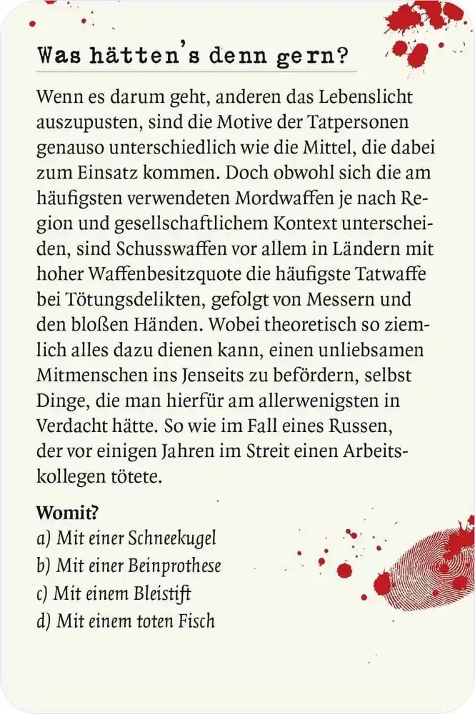 Das grosse True Crime Quiz - DE