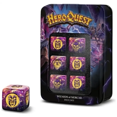 HeroQuest Wizards of Morcar - D6-Würfelset - 6 Würfel