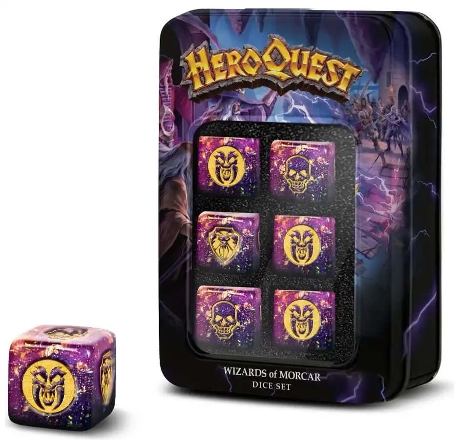HeroQuest Wizards of Morcar - D6-Würfelset - 6 Würfel